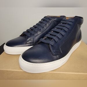 Velasca Ghisa Sneakers High Blue Smooth calf leather size 8 /EU41